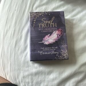 Soul Truth Self-Awareness Card Deck - Purple Feather Design